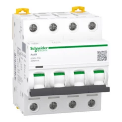 Schneider® Disjoncteur 16A Courbe C - 4P - Acti9 IC60L