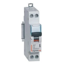 Legrand Disjoncteur 2A Courbe C - 6 KA - 1P+N 230V~ - 1 Module - Arrivée Et Sortie Borne à Vis