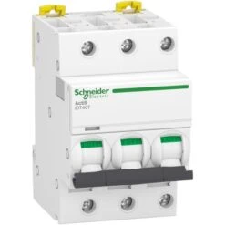 Schneider® Disjoncteur 40A Courbe C - 3P - 4500A/6kA - Acti9 IDT40T