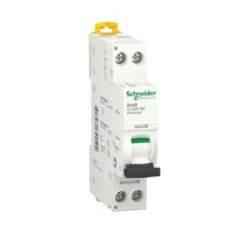 Schneider® Disjoncteur 6A Courbe B - 1P+N - 6000A/10kA - Acti9 IC40N