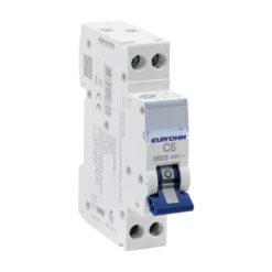 Disjoncteur 6A - Courbe C - Connexion à Vis - 1P+N - NF