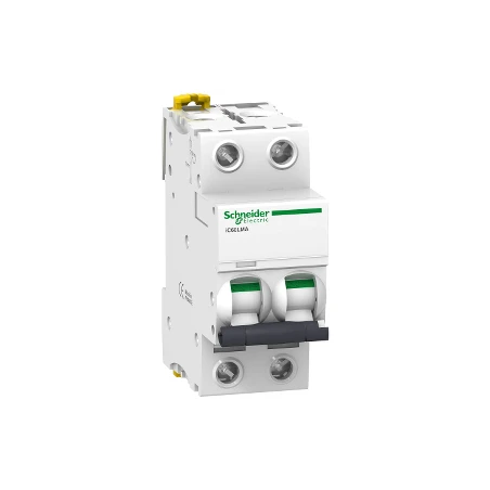 Schneider® Disjoncteur à Déclenchement Instantané 2,5A Courbe MA - 2P - Acti9 IC60L 1 Schneider® Disjoncteur à Déclenchement Instantané 2,5A Courbe MA - 2P - Acti9 IC60L