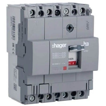 Disjoncteur Boitier Moulé Fixe 4P 160A 18kA CTC 1 Disjoncteur Boitier Moulé Fixe 4P 160A 18kA CTC