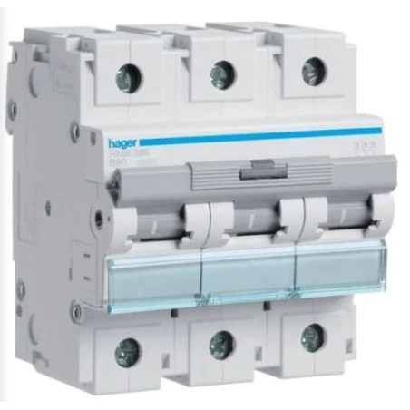 Disjoncteur Courbe B 3P 15KA 80A 4,5M 1 Disjoncteur Courbe B 3P 15KA 80A 4,5M