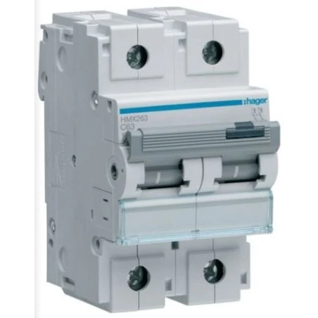 Disjoncteur Courbe C 2P 50KA 63A 3M 1 Disjoncteur Courbe C 2P 50KA 63A 3M