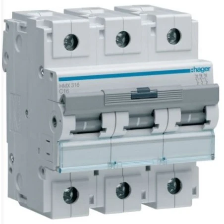 Disjoncteur Courbe C 3P 50KA 16A 4,5M 1 Disjoncteur Courbe C 3P 50KA 16A 4,5M