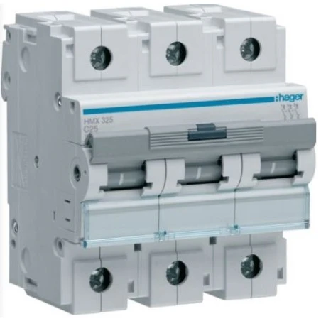 Disjoncteur Courbe C 3P 50KA 25A 4,5M 1 Disjoncteur Courbe C 3P 50KA 25A 4,5M