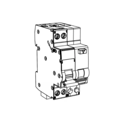 Disjoncteur Différentiel 25A - 1P+N - 30mA - Type A - Connexion Haut/bas Vis - NF