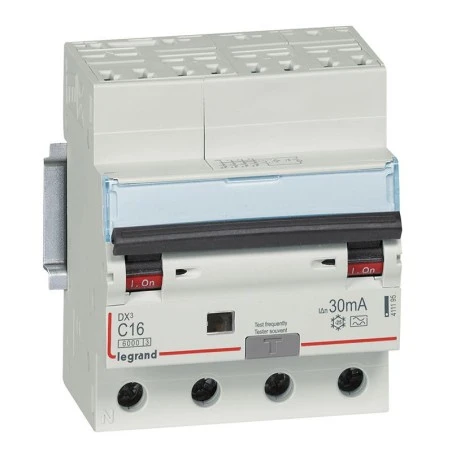 Legrand Disjoncteur Différentiel DX³ 6000 - 4P - 400V~ - 16A - Type A - 30mA 1 Legrand Disjoncteur Différentiel DX³ 6000 - 4P - 400V~ - 16A - Type A - 30mA