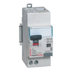 Legrand Disjoncteur Différentiel DX³ 6000 U+N - 230V~ - 20A - Type AC- 30mA