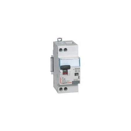 Legrand Disjoncteur Différentiel U+N 230V~ - 20A TypeAC 30mA - Courbe C - 2 Modules - Vis/vis - DX³4500 1 Legrand Disjoncteur Différentiel U+N 230V~ - 20A TypeAC 30mA - Courbe C - 2 Modules - Vis/vis - DX³4500