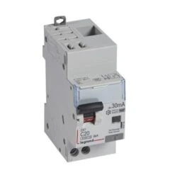 Legrand Disjoncteur Différentiel U+N 230V~ - 20A TypeF 30mA - 2 Modules - Auto/vis - DX³4500