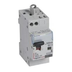 Legrand Disjoncteur Différentiel U+N 230V~ - 25A TypeAC 300mA - 2 Modules - Vis/auto - DX³4500