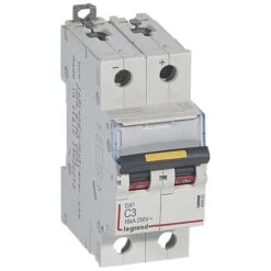 Legrand Disjoncteur DX³ 16kA Courant Continu 3A Courbe C - 2 Modules