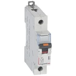 Legrand Disjoncteur DX³ 25kA - 1P 230V~ à 400V~ - 6A - Courbe C - 1 Module