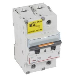 Legrand Disjoncteur DX³ 25kA - 2P 230V~ à 400V~ - 80A - Courbe C - 3 Modules