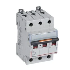 Legrand Disjoncteur DX³ 25kA - 3P 400V~ - 10A - Courbe Z - 3 Modules