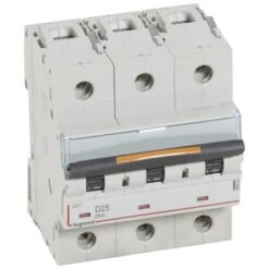Legrand Disjoncteur DX³ - 25kA - 3P 400V~ - 25A - Courbe D - 4,5 Modules