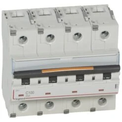 Legrand Disjoncteur DX³ 25kA - 4P 400V~ - 100A - Courbe C - 6 Modules