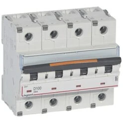 Legrand Disjoncteur DX³ - 25kA - 4P 400V~ - 100A - Courbe D - 6 Modules
