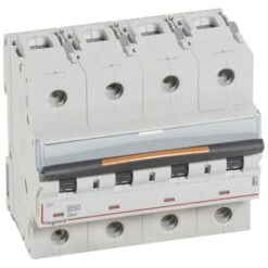 Legrand Disjoncteur DX³ 25kA - 4P 400V~ - 50A - Courbe B - 6 Modules