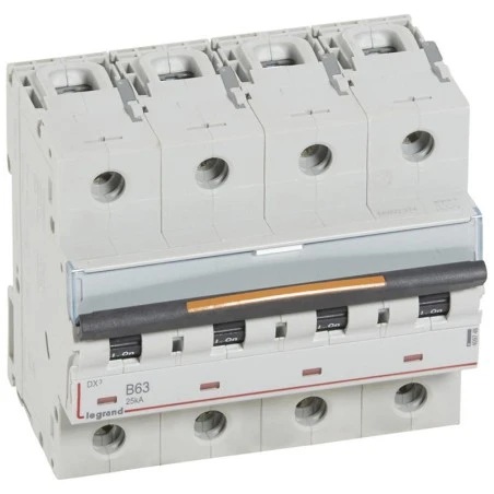 Legrand Disjoncteur DX³ 25kA - 4P 400V~ - 63A - Courbe B - 6 Modules 1 Legrand Disjoncteur DX³ 25kA - 4P 400V~ - 63A - Courbe B - 6 Modules