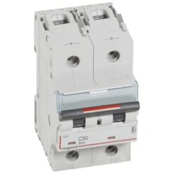 Legrand Disjoncteur DX³ 36kA - 2P 230V~ à 400V~ - 50A - Courbe C - 3 Modules