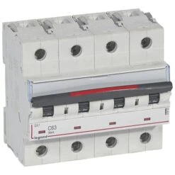Legrand Disjoncteur DX³ 36kA - 4P 400V~ - 63A - Courbe C - 6 Modules
