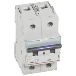 Legrand Disjoncteur DX³ 50kA - 2P 230V~ à 400V~ - 10A - Courbe C - 3 Modules