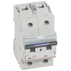 Legrand Disjoncteur DX³ 50kA - 2P 230V~ à 400V~ - 10A - Courbe D - 3 Modules