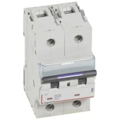 Legrand Disjoncteur DX³ 50kA - 2P 230V~ à 400V~ - 20A - Courbe D - 3 Modules