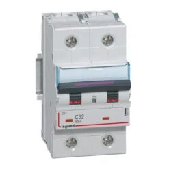 Legrand Disjoncteur DX³ 50kA - 2P 230V~ à 400V~ - 32A - Courbe C - 3 Modules