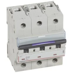 Legrand Disjoncteur DX³ 50kA - 3P 400V~ - 10A - Courbe D - 4,5 Modules