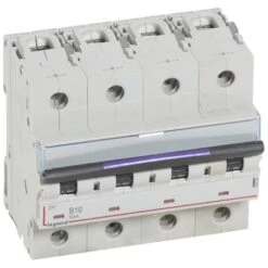 Legrand Disjoncteur DX³ 50kA - 4P 400V~ - 10A - Courbe B - 6 Modules