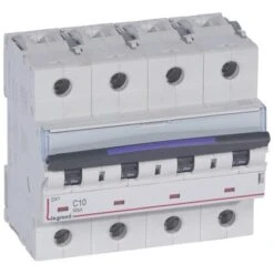 Legrand Disjoncteur DX³ 50kA - 4P 400V~ - 10A - Courbe C - 6 Modules