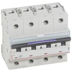 Legrand Disjoncteur DX³ 50kA - 4P 400V~ - 20A - Courbe D - 6 Modules