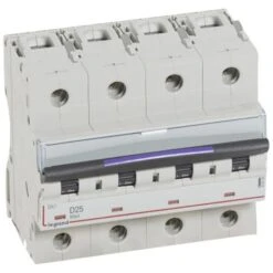 Legrand Disjoncteur DX³ 50kA - 4P 400V~ - 25A - Courbe D - 6 Modules