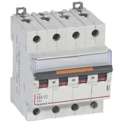 Legrand Disjoncteur DX³ MA 25kA - 4P 400V~ - 10A - 4 Modules