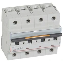 Legrand Disjoncteur DX³ MA 25kA - 4P 400V~ - 12,5A - 6 Modules