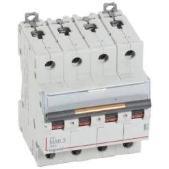 Legrand Disjoncteur DX³ MA 25kA - 4P 400V~ - 6,3A - 4 Modules