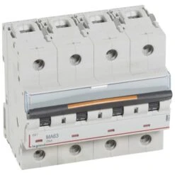 Legrand Disjoncteur DX³ MA 25kA - 4P 400V~ - 63A - 6 Modules