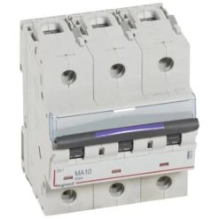 Legrand Disjoncteur Magnétique Seul DX³-M 50kA - 3P 400V~ - 10A - 4,5 Modules