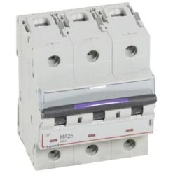Legrand Disjoncteur Magnétique Seul DX³-M 50kA - 3P 400V~ - 25A - 4,5 Modules