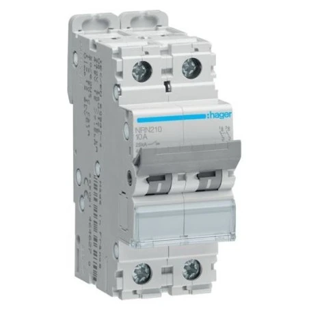 Disjoncteurs 2P 25kA C-10A 2m 1 Disjoncteurs 2P 25kA C-10A 2m