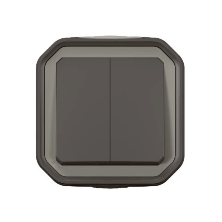 Double Interrupteur Ou Va Et Vient 3 Fonctions LEGRAND étanche Plexo Anthracite 10A 250~ IP55 IK08 Livré Complet Pour Saillie 2 Double Interrupteur Ou Va Et Vient 3 Fonctions LEGRAND étanche Plexo Anthracite 10A 250~ IP55 IK08 Livré Complet Pour Saillie – Image 2