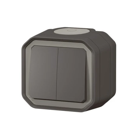 Double Interrupteur Ou Va Et Vient 3 Fonctions LEGRAND étanche Plexo Anthracite 10A 250~ IP55 IK08 Livré Complet Pour Saillie 3 Double Interrupteur Ou Va Et Vient 3 Fonctions LEGRAND étanche Plexo Anthracite 10A 250~ IP55 IK08 Livré Complet Pour Saillie – Image 3