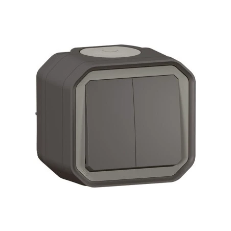 Double Interrupteur Ou Va Et Vient 3 Fonctions LEGRAND étanche Plexo Anthracite 10A 250~ IP55 IK08 Livré Complet Pour Saillie 1 Double Interrupteur Ou Va Et Vient 3 Fonctions LEGRAND étanche Plexo Anthracite 10A 250~ IP55 IK08 Livré Complet Pour Saillie