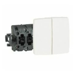 Legrand Double Poussoir 6A Appareillage Saillie Composable - Blanc