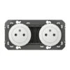 Legrand Double Prise De Courant 2P+T Surface DOOXIE 16A Précâblées Finition Blanc