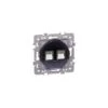 Double Prise RJ45 SQUARE Cat6 Grade3 - Multimédia STP - 250V - Anthracite